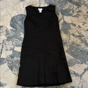 LOFT Black Sleeveless Midi Dress